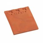 Tuile doublis de faitage et Tuile d'egout terre cuite Plate 20X30 Paysage - long. 20,5 cm x larg. 20 cm