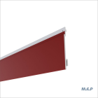 Bardage PVC Isocel Premium+ rouge basque - long. 4m x larg. 16,6cm