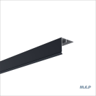 Couvercle Angle Alu male 50X50 en 3ml Anthracite