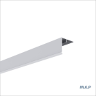 Couvercle Angle Alu male 50X50 en 3ml Blanc