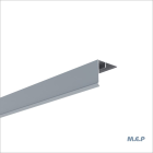 Couvercle Angle Alu male 50X50 en 3ml Gris Fonce