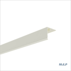 Couvercle d'angle (male) 3ml 50X50mm Creme Mat