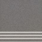 Gres cerame porcelaine Unit Three Marche d'escalier 30 x30 graphite