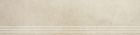 Gres cerame porcelaine X-Plane Marche d'escalier 30 x120 creme