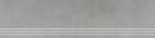 Gres cerame porcelaine X-Plane Marche d'escalier 30 x120 grey