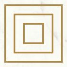 Faience Victorian Decor 20 x20 white-gold