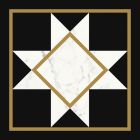 Faience Victorian Decor 20 x20 black-white