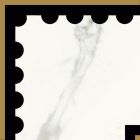 Faience Victorian Angle de bordure 12,5 x12,5 gold perforated