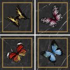 Faience Victorian Decor 20 x20 black-gold