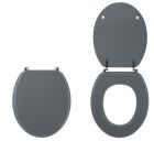 ABATTANT COLORS LINE GRIS CLAIR