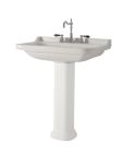 lavabo ceramique waldorf a suspendre ou sur colonne 80-55 cm