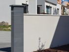 Kit 2 Piliers Complet Platinum 2 Inserts Aspect Damier H188 Dark - Pilier De Clôture Platinum