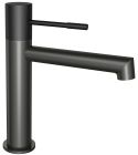 MITIGEUR LAVABO CARBONE AVEC VIDAGE MANETTE NOIRE SERIE DRAKAR