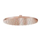 POMME DE DOUCHE RONDE DIAMETRE 30 LAITON OR ROSE BROSSE PVD