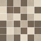 Grès cérame porcelainé émaillé - Unit Four Wall Carreau de fond 5 x5 grège multicolore