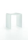tabouret de douche resine blanc