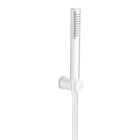 kit applique + douchette monojet + flexible blanc