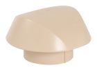 CHAPEAU VENTILATION  SIMPLE AVEC MOUTIQUAIRE DIAMETRE 100 SABLE  - UVVM10S