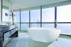 BAIGNOIRE ILOT OVALE SOLID SURFACE 1500X750X555 BLANCHE ROYALE