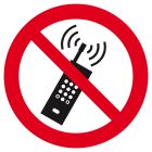 SIGNALISATION EXTERIEURE ET INTERIEURE - INTERDICTION D'ACTIVER DES TELEPHONES MOBILES D.80mm