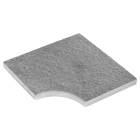 Angle droit NEW YORK 50x50x3,5 cm Gris minéral nuancé NF
