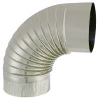 COUDE PLISSE 90° TYRAL INOX 304 Ø200