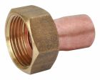 Raccord cuivre droit à souder sur tube cuivre Ø14 - Ecrou tournant 15/21 - Sachet de 10 pièces
