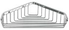 porte savon grand hotel panier d'angle 27 cm chrome