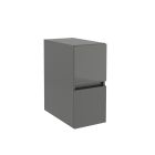 COQUETTES FUSSION LINE 250 2 tiroirs GRIS BRILLANT 250 x 540 x 450 mm
