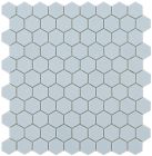 Mosaïque en verre recyclé - 925 NORDIC LIGHT BLUE MT HEX 35X35MM