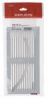 GRILLE PERSIENNE ALU GRIS ANTI INSECTE  DIMENSION 15X30    - 1LM1530G