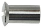 DOUILLE TARAUDEE LAITON NICKELé  6 X 15 mm - P/4