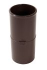 MANCHON FEMELLE/FEMELLE POUR TUBE DESCENTE EAU PLUVIALE TD50 MARRON - UJJGTM