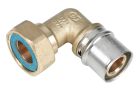 COUDE A SERTIR A VIS ECROU TOURNANT 20/27 90° DIAMETRE 26 - FLCT2620F