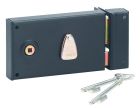 Serrure applique horizontale pêne dormant 1/2 tour droite 2 clés