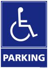 SIGNALETIQUE PARKING HANDICAPES 210MM X 150MM