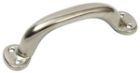POIGNEE CREUSE NICKELEE  125 mm Acier - P/24