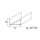 Rail 90 - long. 3 m x larg. 90 mm