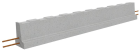 Poutrelle en beton precontraint RSE 135 - long. 4,10m x larg. 10,5cm x haut. 12,7cm