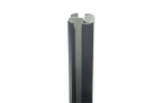 Poteaux aluminium pour clotures grand vent 3 en 1 gris anthracite sable 1260 mm