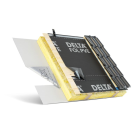 Ecran sous toiture PVE bande adhesive double Delta Fol noir R3 - long. 50m x larg. 1,5m