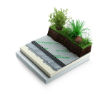 Nappe a excroissance bi-couches polyethylene haute densite DELTA FLORAXX pour toits jardin terrasse rouleau - long. 10m x larg 2m