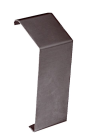 Barre de 8 couvre-joints pour bardage a claire-voie 30 x 87mm brun fonce