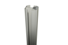 Poteaux aluminium pour clotures grand vent 3 en 1 gris metal sable 1260 mm