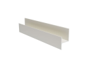 Profile aluminum d'aboutage pour bardage blanc creme 3600 mm