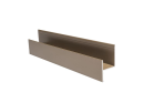 Profile aluminum d'aboutage pour bardage brun clair 3600 mm