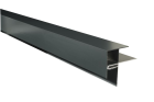 Profile aluminium d'angle pour bardage gris anthracite 3600 mm