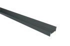Profile aluminium de debut et fin pour bardage gris anthracite 3600 mm