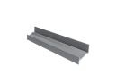Profile aluminium de debut et fin pour bardage gris clair 3600 mm