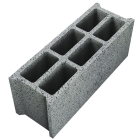 Bloc creux en beton - long. 50cm x haut. 25cm x ep. 15cm